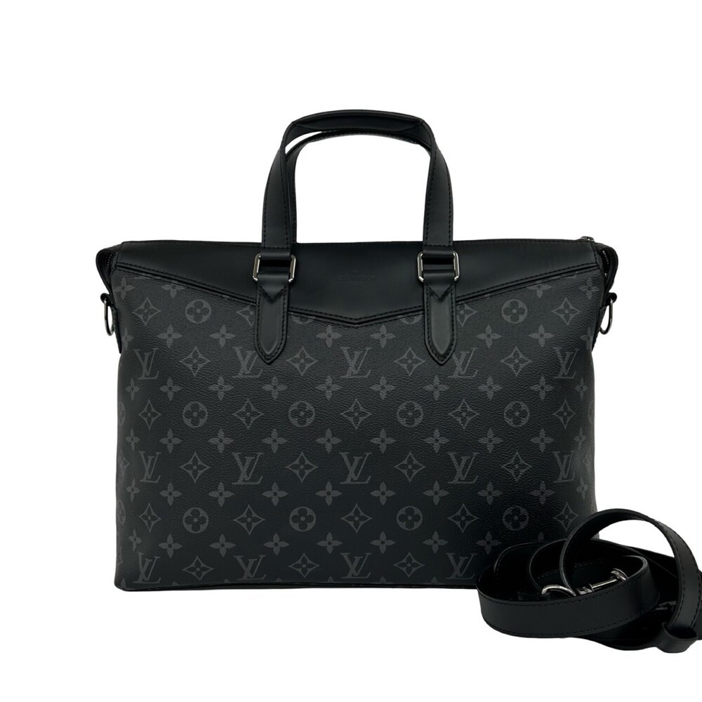 LOUIS VUITTON Explorer Monogram Eclipse Leather 2-way Business Shoulder Bag, ...